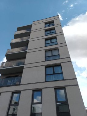 Vilnius, Litvanya 'daki modern apartmanlar.