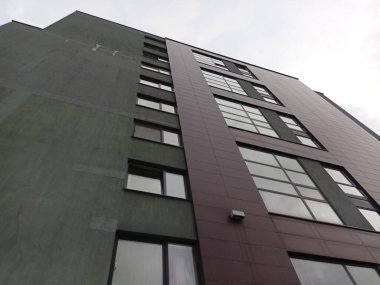 Vilnius, Litvanya 'daki modern apartmanlar.