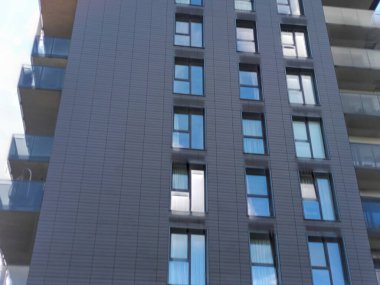 Vilnius, Litvanya 'daki modern apartmanlar.