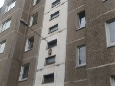 Vilnius, Litvanya 'nın banliyölerinde 80' ler ve 90 'lar mimarisi