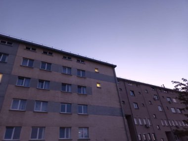 Vilnius, Litvanya 'nın banliyölerinde 80' ler ve 90 'lar mimarisi