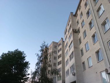 Vilnius, Litvanya 'nın banliyölerinde 80' ler ve 90 'lar mimarisi