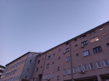 Vilnius, Litvanya 'nın banliyölerinde 80' ler ve 90 'lar mimarisi