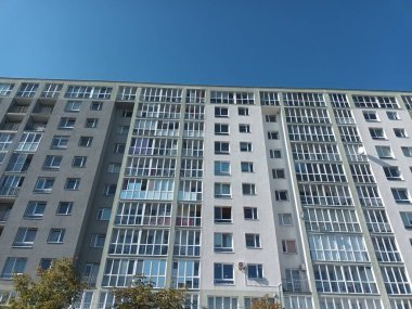 Vilnius, Litvanya 'nın banliyölerinde 80' ler ve 90 'lar mimarisi