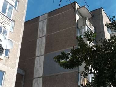 Vilnius, Litvanya 'nın banliyölerinde 80' ler ve 90 'lar mimarisi