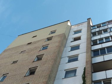 Vilnius, Litvanya 'nın banliyölerinde 80' ler ve 90 'lar mimarisi