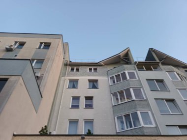 Vilnius, Litvanya 'nın banliyölerinde 80' ler ve 90 'lar mimarisi