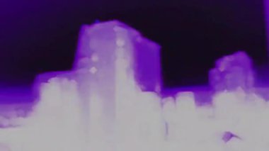 Soyut arkaplan. Parlayan ve efektli neon ışık efektleri. Renkli desen ve bulanık grafik tasarım modeli, iş teknolojisi arka planı