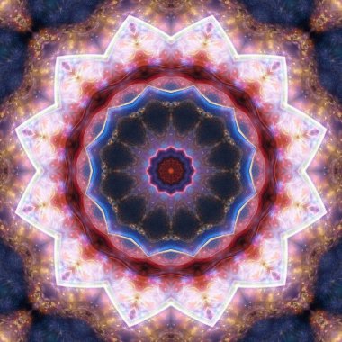 Soyut mandala arkaplanının 3 boyutlu görüntüsü