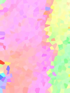 çok renkli yarı şeffaf kare agagon beyaz arkaplan. dikey görüntü yönelimi. 3d illüstrasyon