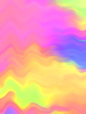 Soyut arka plan hologramı. Gökkuşağı gradyan hologram, hologram, 90 'lar, 80' ler retro stili. Yanardöner grafik şablonu