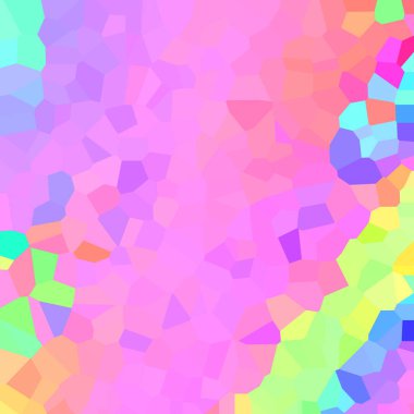 Küçük kare şekillerin soyut renkli arkaplanı