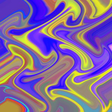 Yağlı boya çizgileri olan sıvı soyut arkaplan