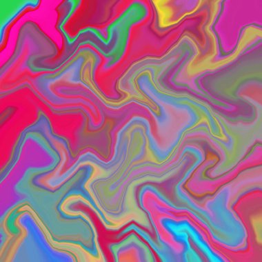 Yağlı boya çizgileri olan sıvı soyut arkaplan