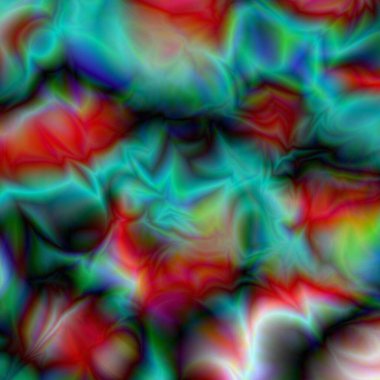 Soyut çok renkli psikedelik arkaplan. 3d oluşturma