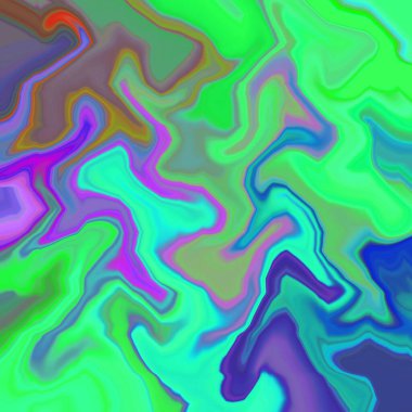 Yağlı boya çizgileri ve taze suluboya ile sıvı soyut arkaplan