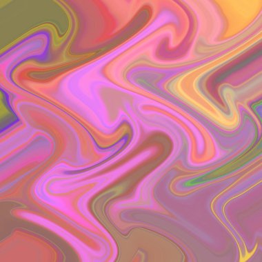 Yağlı boya çizgileri olan sıvı soyut arkaplan