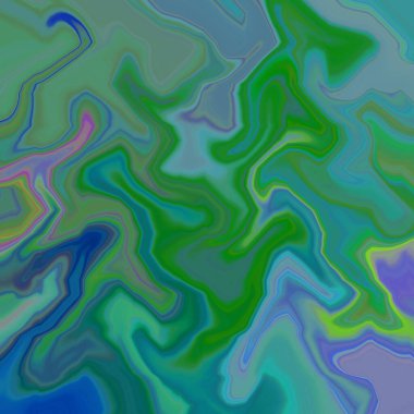 İç içe geçişin renkli, hayali ve soyut arkaplanı