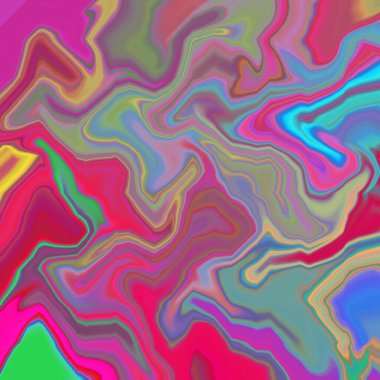 Yağlı boya çizgileri olan sıvı soyut arkaplan