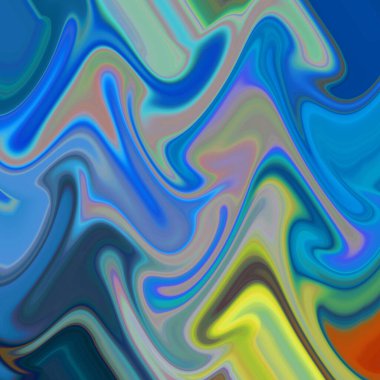 Soyut sıvı yağlı boya resim çizgileri