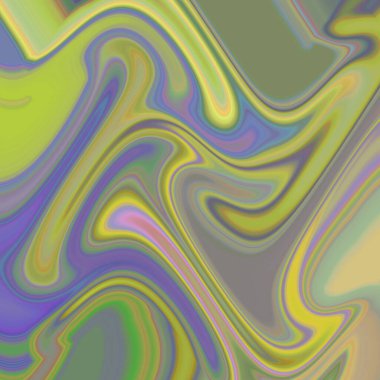 Soyut arkaplan. Renkli dalgalı tasarım duvar kağıdı. yaratıcı grafik 2d çizim. Dinamik şekilli modaya uygun sıvı örtüsü.