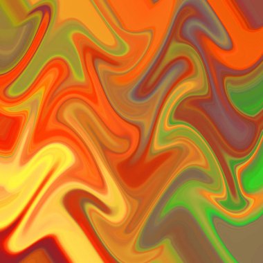 Renkli gradyan ile soyut arkaplan. Farklı şekillerde 3 boyutlu illüstrasyon.