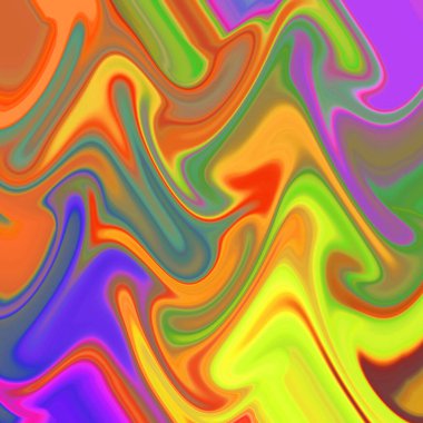 Renkli psikedelik arka plan. Fraktal sanat. eğri desen.