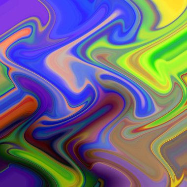 Yağlı boya çizgileri olan sıvı soyut arkaplan