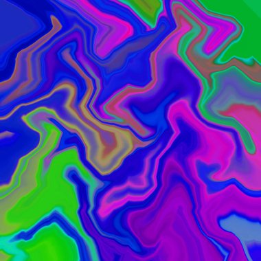 Yağlı boya çizgileri olan sıvı soyut arkaplan