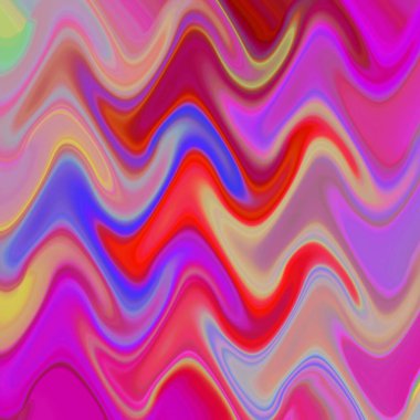 İç içe geçişin renkli psikedelik arkaplanı