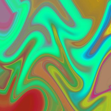 Yağlı boya çizgileri olan sıvı soyut arkaplan