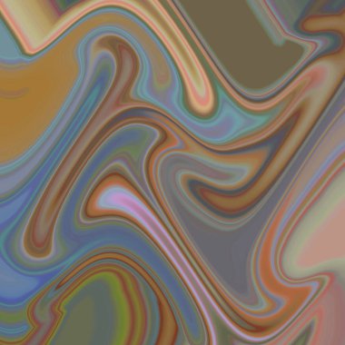 Dijital sanatta renkli dalgaların soyut arkaplanı