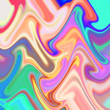 yağlı boya çizgileri ile mermer ve sıvı soyut arka plan