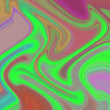 Yağlı boya çizgileri ve taze suluboya ile sıvı soyut arkaplan