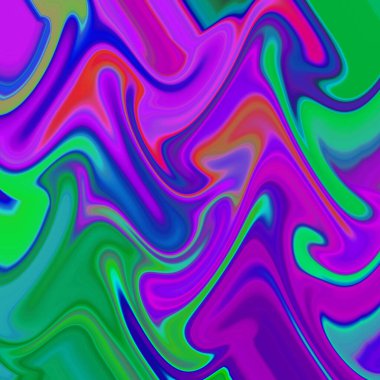 Yağlı boya çizgileri olan sıvı soyut arkaplan