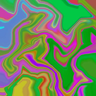 Yağlı boya çizgileri olan sıvı soyut arkaplan