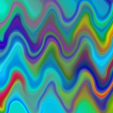 Sıvı dalgaların renkli saykodelik çizgileri