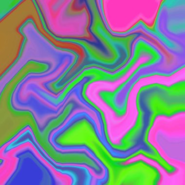 Yağlı boya çizgileri olan sıvı soyut arkaplan