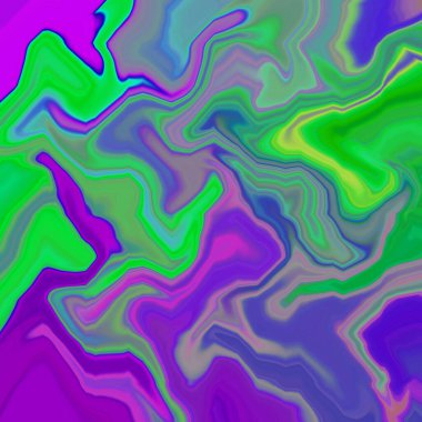 Yağlı boya çizgileri ve renkli mermer suluboya ile sıvı soyut arkaplan