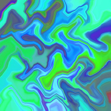 Yağlı boya çizgileri olan sıvı soyut arkaplan