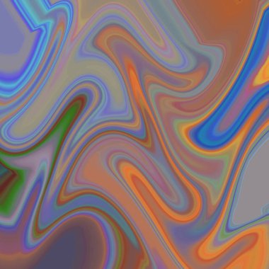 Yağlı boya çizgileri olan sıvı soyut arkaplan