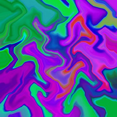 Yağlı boya çizgileri ve taze suluboya ile sıvı soyut arkaplan