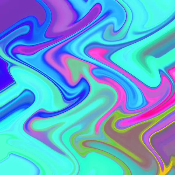 Yağlı boya çizgileri olan sıvı soyut arkaplan