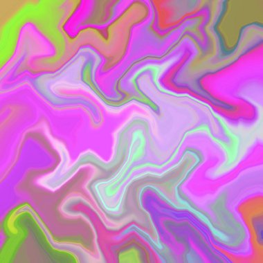 Yağlı boya çizgileri olan sıvı soyut arkaplan