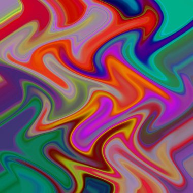 Yağlı boya çizgileri ve mermerden oluşan sıvı soyut arkaplan