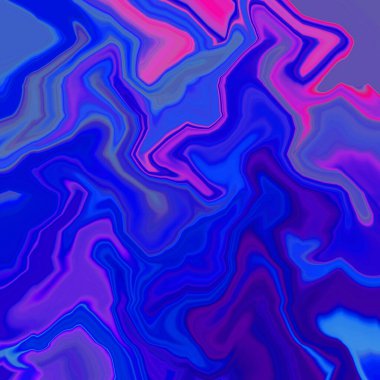 Şekillerin birbirine dokumasından oluşan renkli bir psikedelik arka plan. resimleme