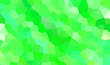 Açık yeşil, sarı vektörsüz çokgen desen.