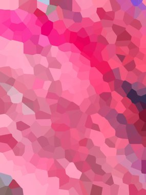 Soyut geometrik şekillerle renkli desen