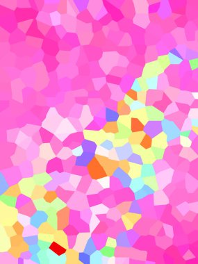 Metnin için kopyalama alanı olan renkli mozaik arkaplan.