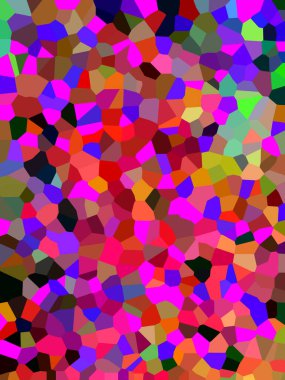 Farklı renk ve şekillerin renkli mozaik arkaplanı